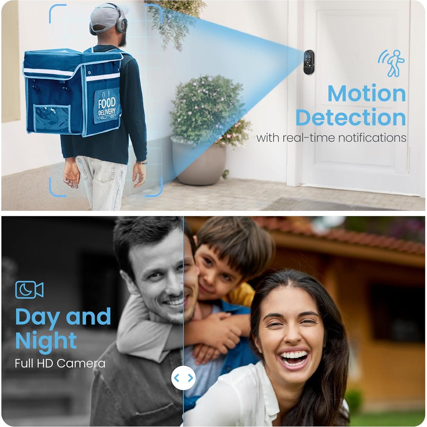 Cerradura Inteligente Lockly Vision Elite con Cámara HD y Timbre