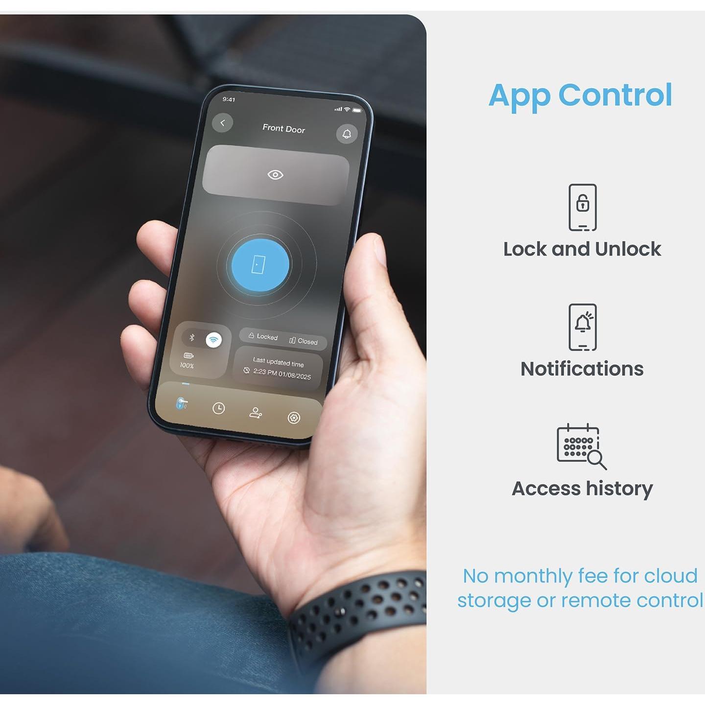 Cerradura Inteligente Lockly Vision Elite con Cámara HD y Timbre