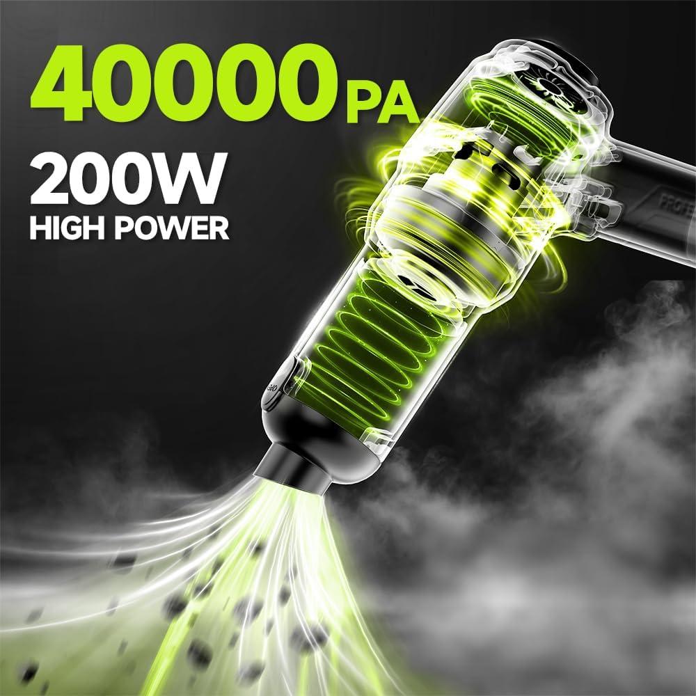 Aspiradora de Mano Inalámbrica WOKEGI WX8-pro 40000Pa Verde