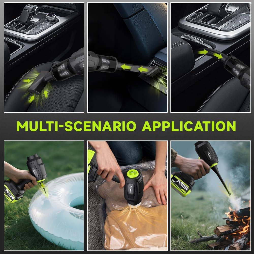 Aspiradora de Mano Inalámbrica WOKEGI WX8-pro 40000Pa Verde