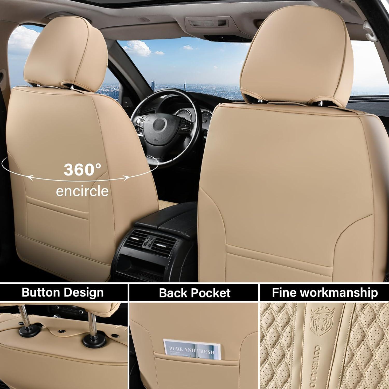 Cubiertas de Asiento Delantero Coverado Beige Impermeables