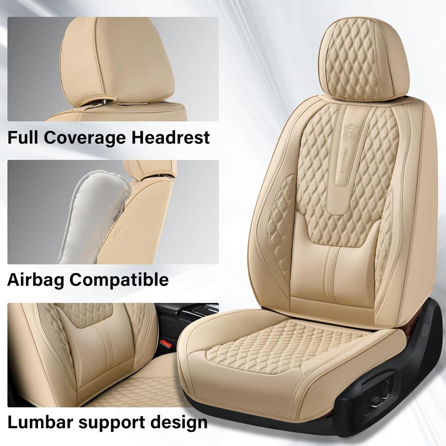 Cubiertas de Asiento Delantero Coverado Beige Impermeables
