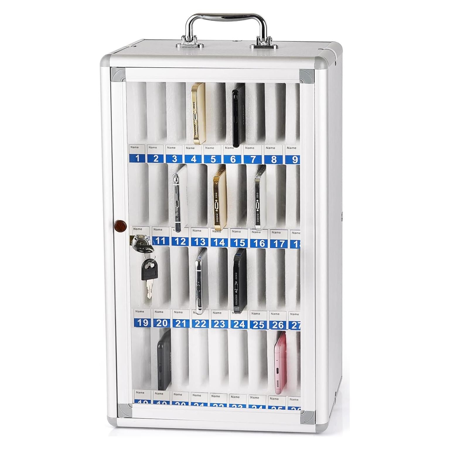 Gabinete de Almacenamiento Ozzptuu 36 Compartimentos para Teléfonos