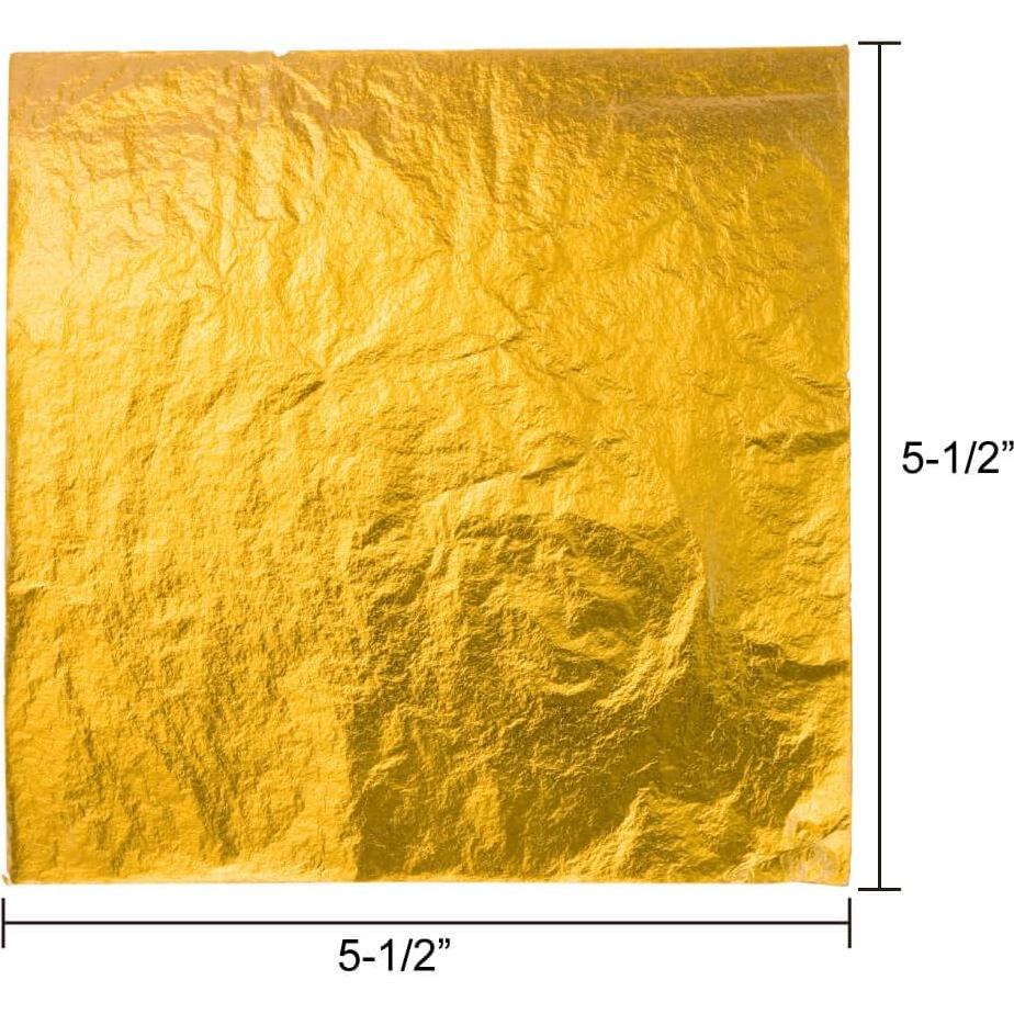 Hojas de Oro Paxcoo 300 Pcs para Manualidades y Joyería