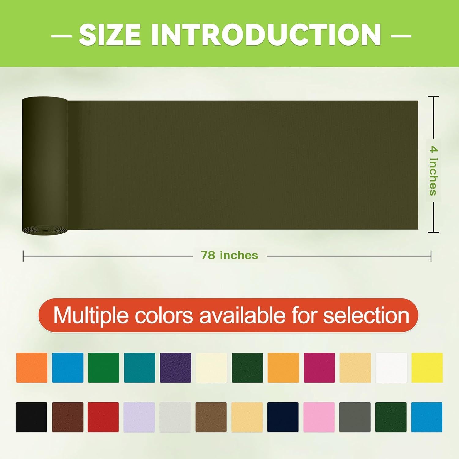 Cinta de Reparación Impermeable TIANLDD 10.16x198.12cm Verde