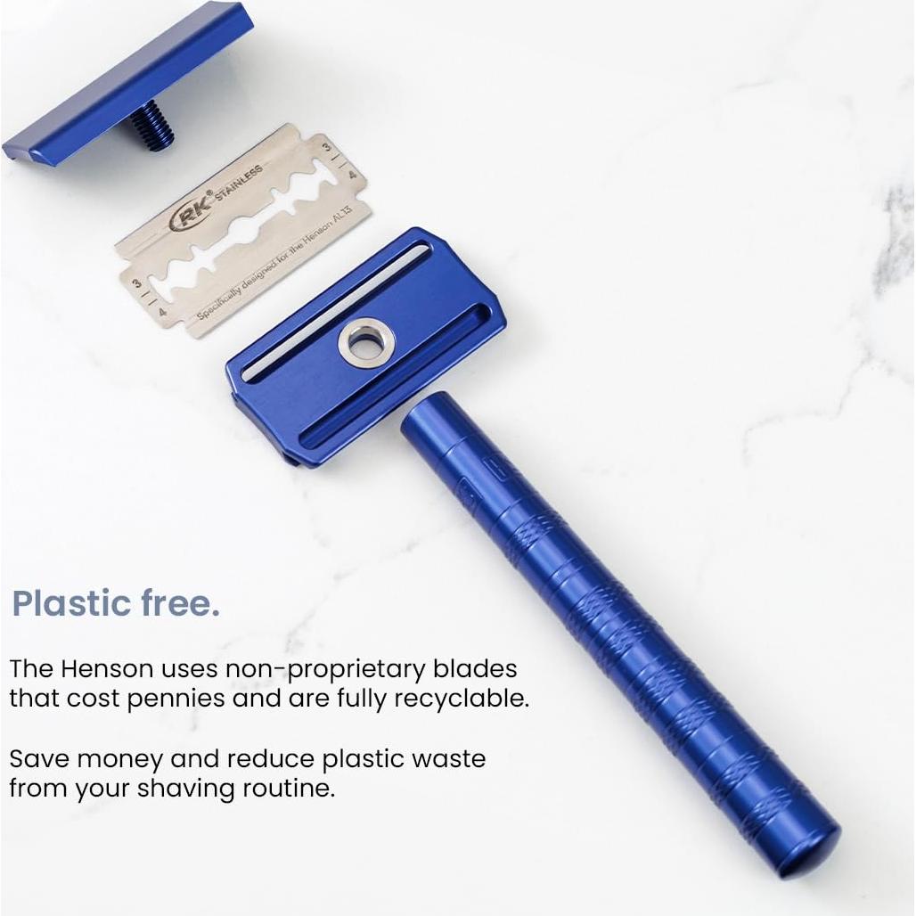Maquinilla de Afeitar Henson AL13 - Doble Cuchilla Aluminio