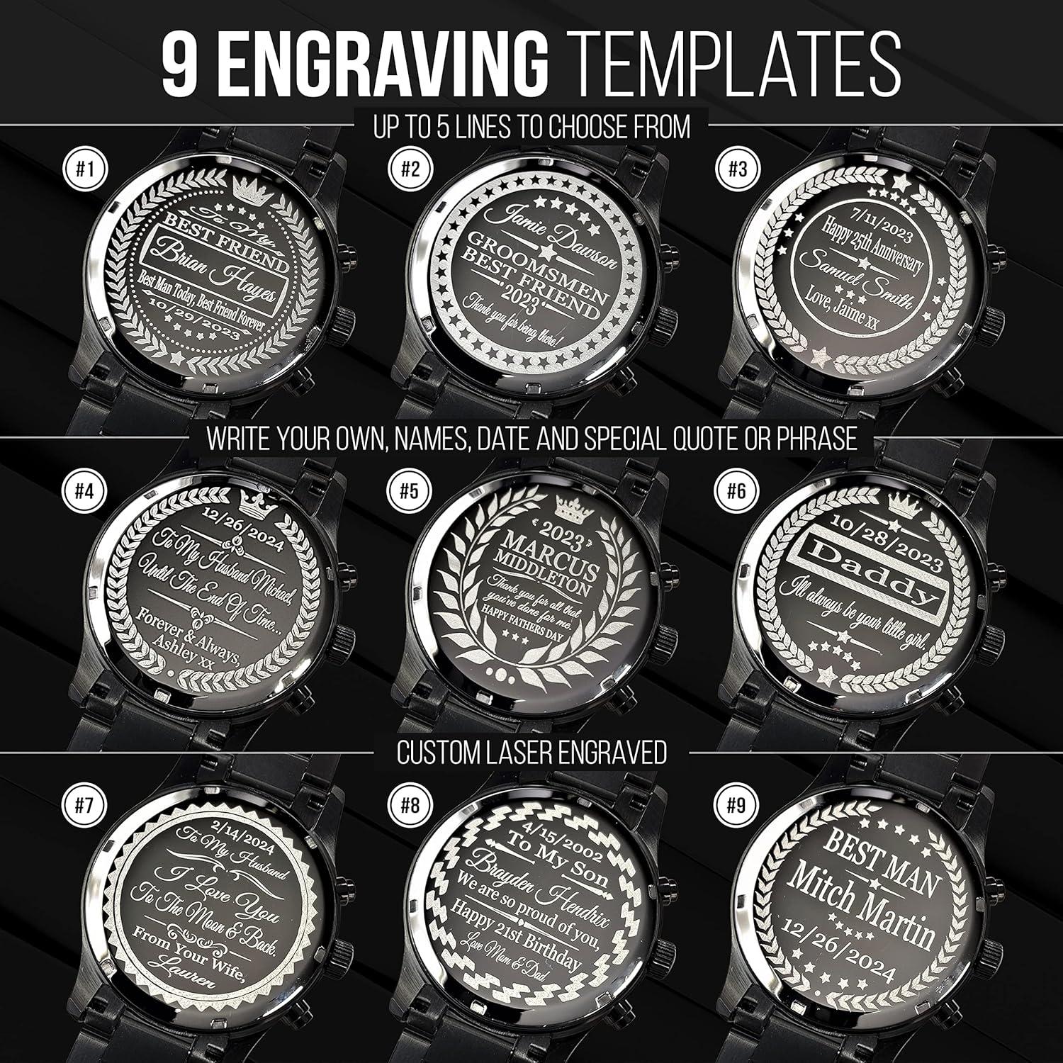 Reloj de pulsera multifuncional Eternity para hombres, acero inoxidable