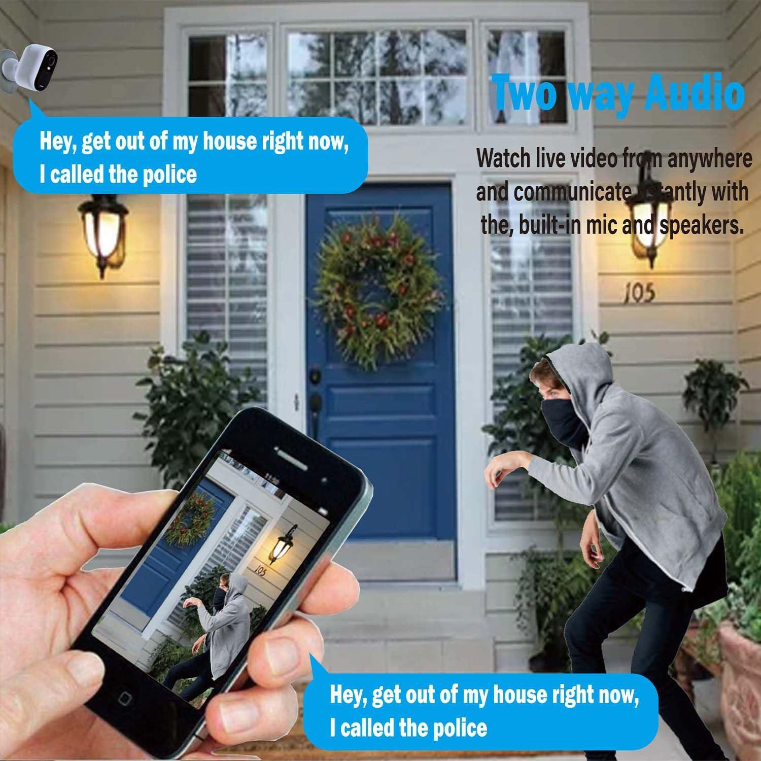 Cámara de Seguridad Inalámbrica Arlo Essential Spotlight HD 1080p