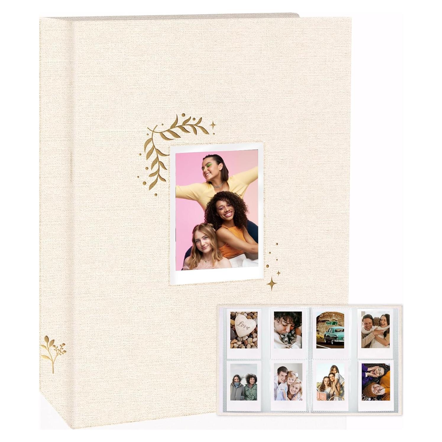 Álbum de Fotos Holoary Beige 256 Bolsillos para Instax