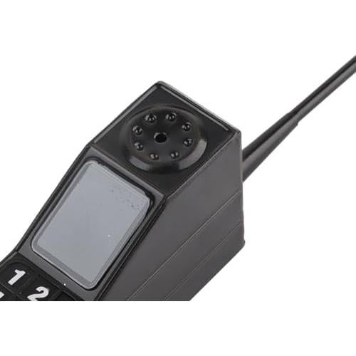 Teléfono Vintage de Ladrillo Zerone Negro para Decoración