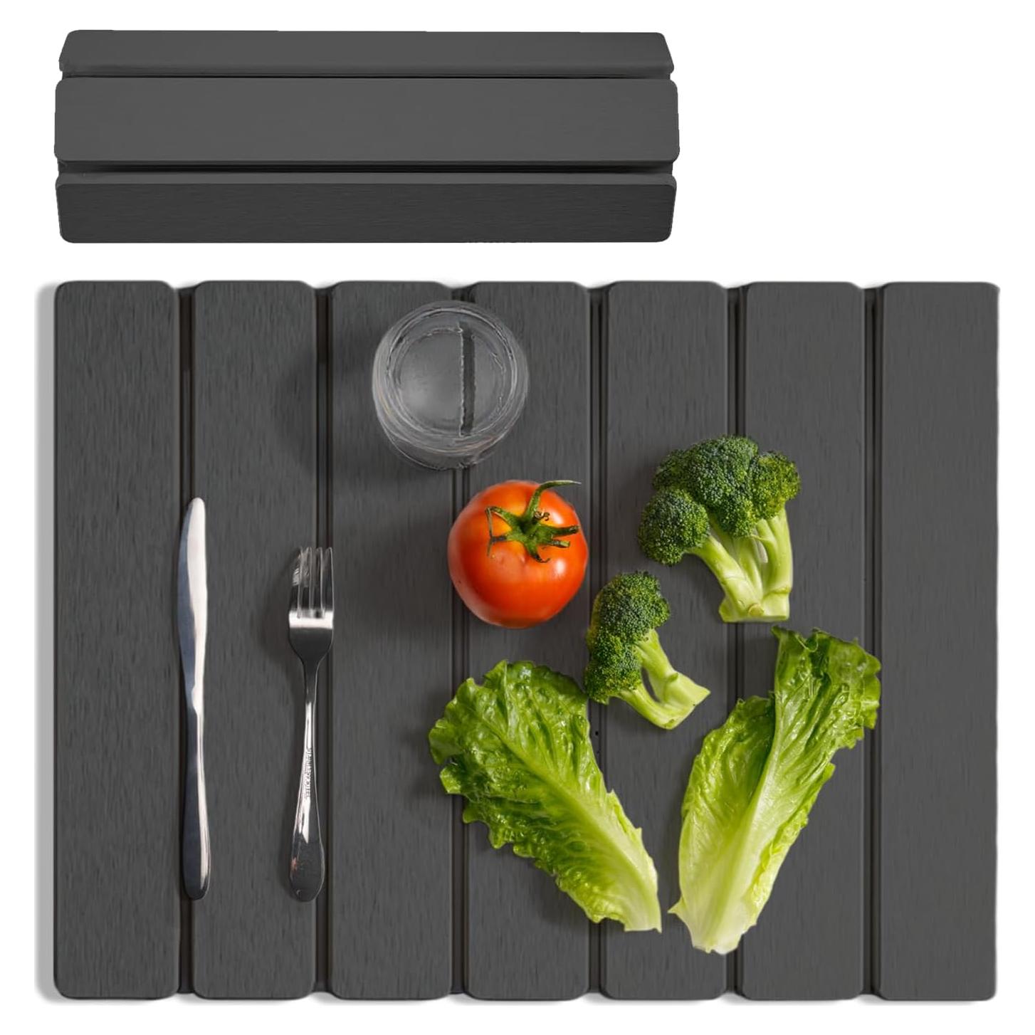 Alfombrilla de Secado Meowoo 40.6x30.5cm Gris Oscuro Antideslizante