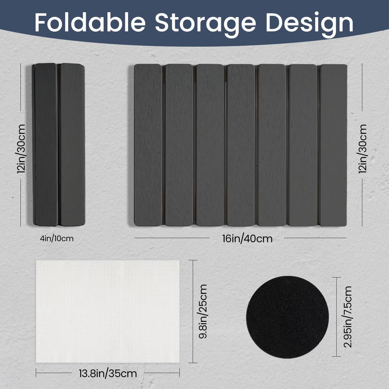 Alfombrilla de Secado Meowoo 40.6x30.5cm Gris Oscuro Antideslizante