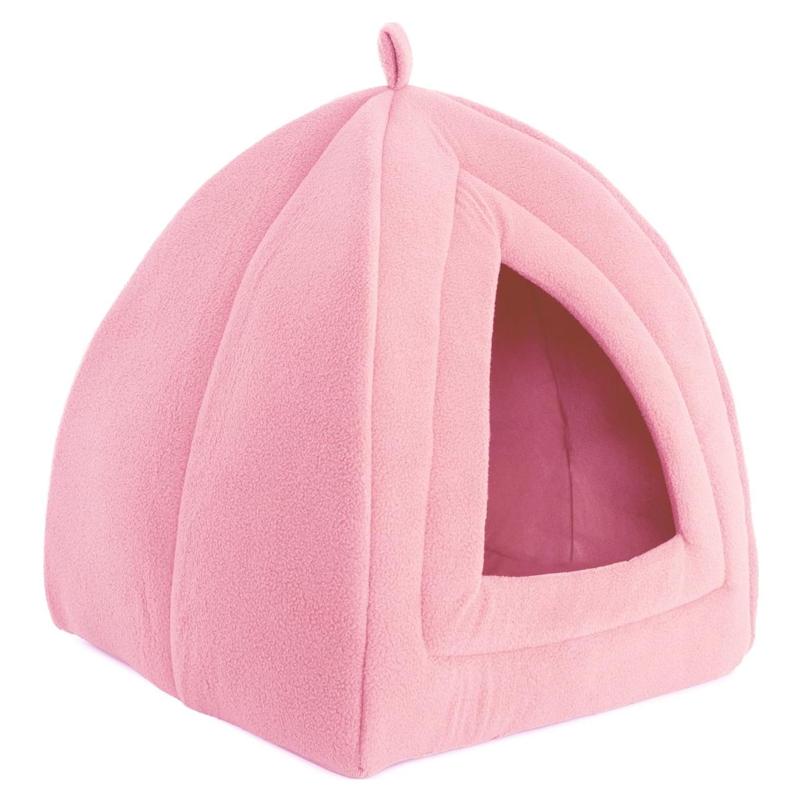 Cama para Gatos PETMAKER Rosa con Cojín Removible