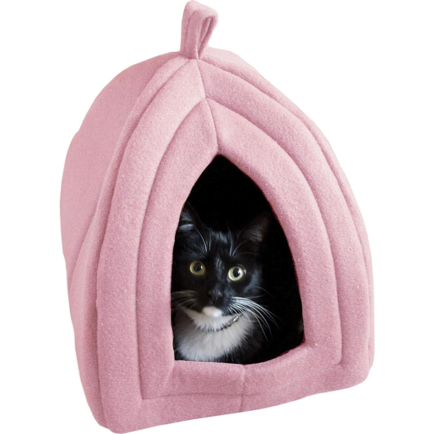 Cama para Gatos PETMAKER Rosa con Cojín Removible
