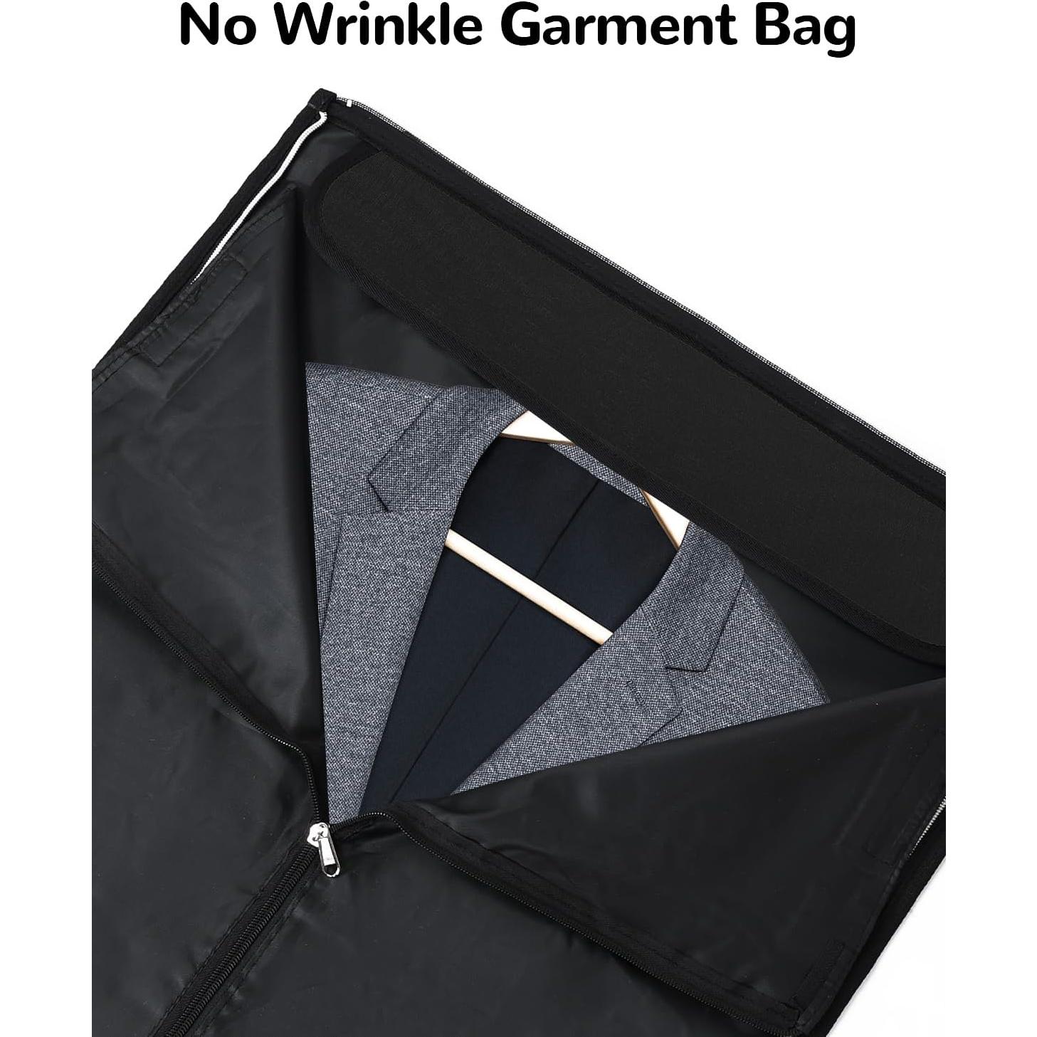 Bolsa Duffle Convertible 34L Outplea Negra con Compartimento Zapatos