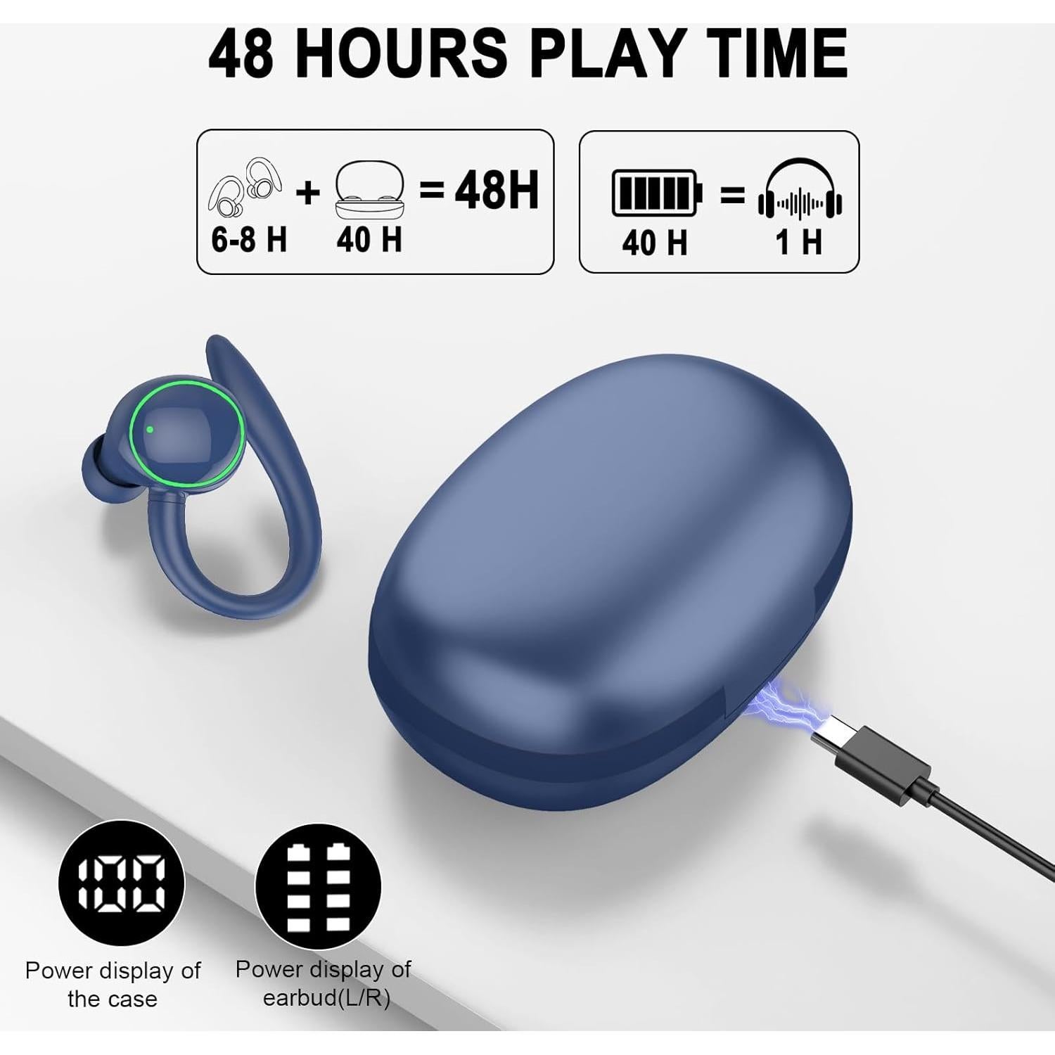 Auriculares Traductores Inalámbricos Ai C6 144 Idiomas Azul