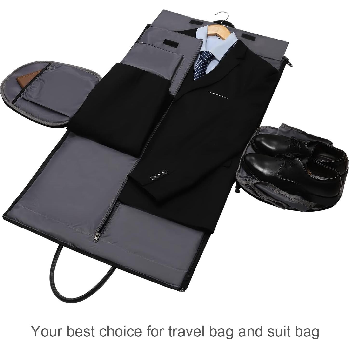 Bolsa de Ropa Duffle Modoker 45L - Aprobada por Aerolíneas, Negro