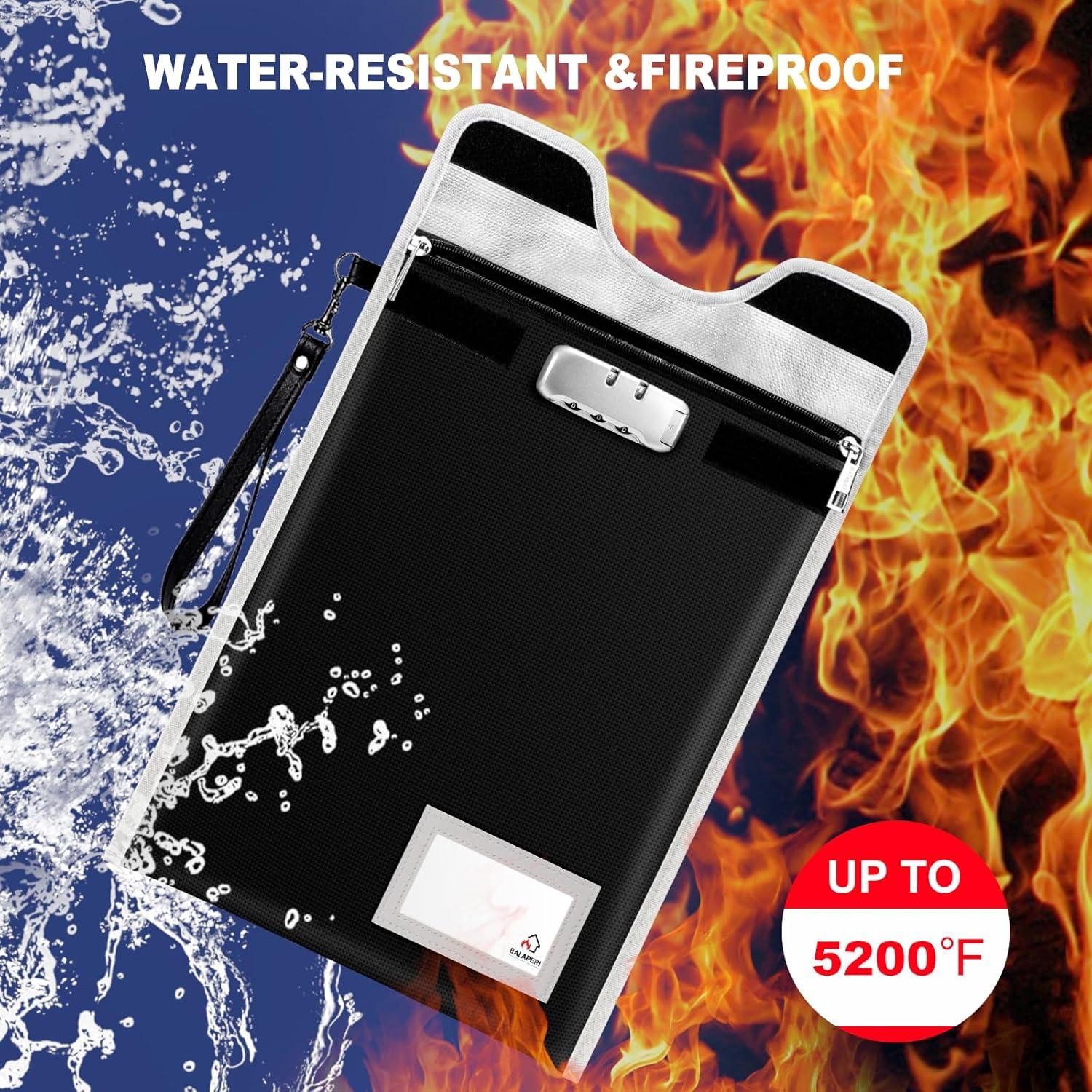 Bolsa a Prueba de Fuego BALAPERI 38x27 cm con Cerradura