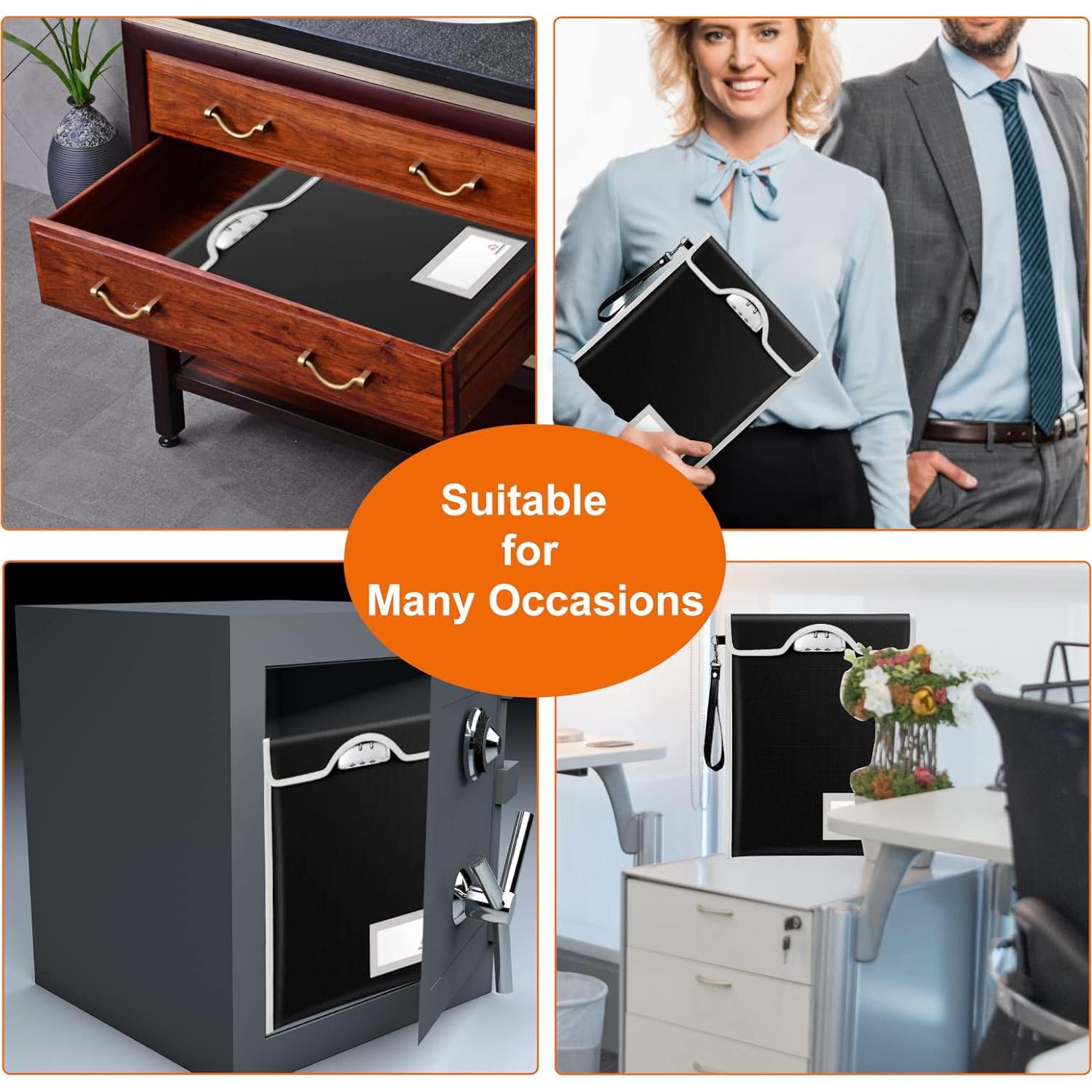 Bolsa a Prueba de Fuego BALAPERI 38x27 cm con Cerradura