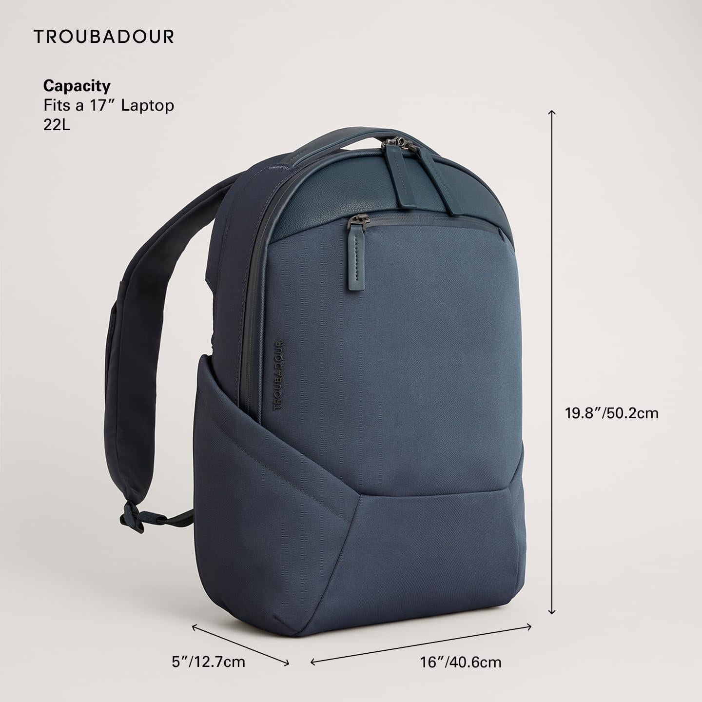 Mochila para Laptop Troubadour Apex 4.0 - 22L - Ergonómica y Resistente al Agua