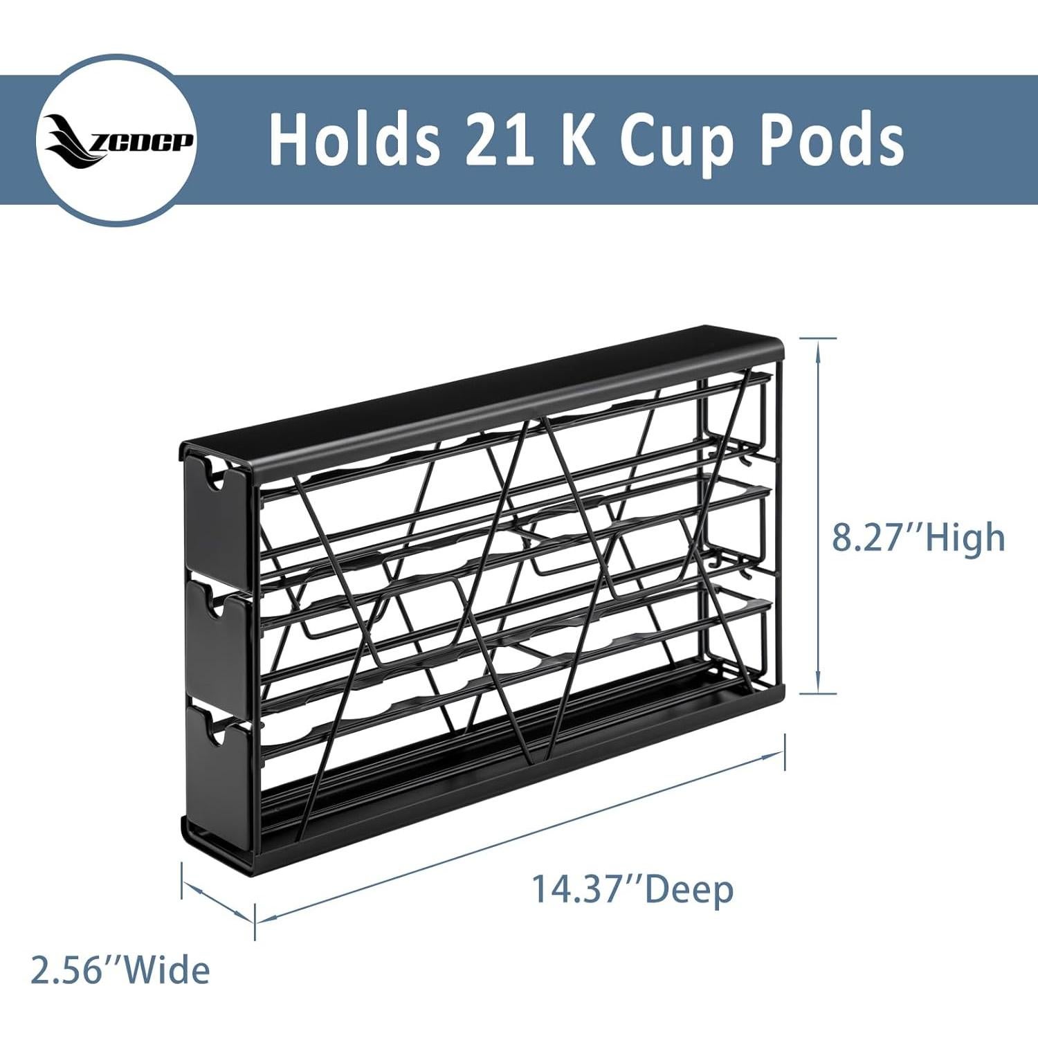 Soporte de Cápsulas de Café K Cup ZCDCP Montado en Pared