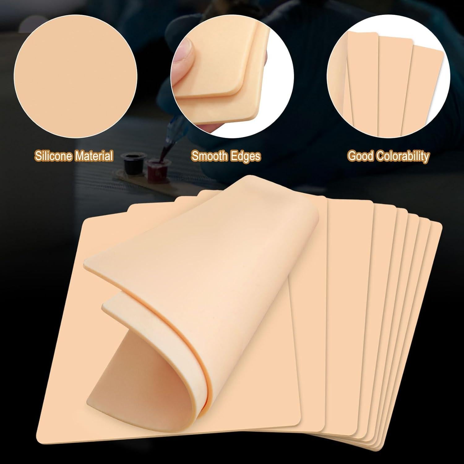 Piel Falsa para Tatuajes LTTGX 10 Pcs 15.24x20.32 cm 3mm