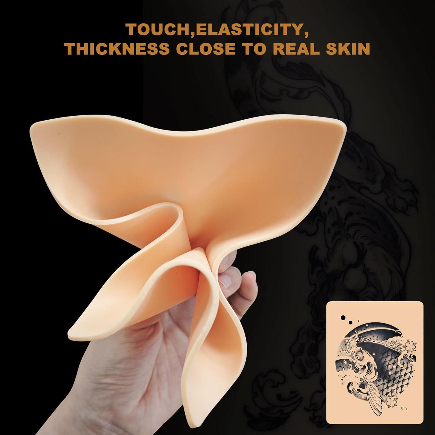 Piel Falsa para Tatuajes LTTGX 10 Pcs 15.24x20.32 cm 3mm