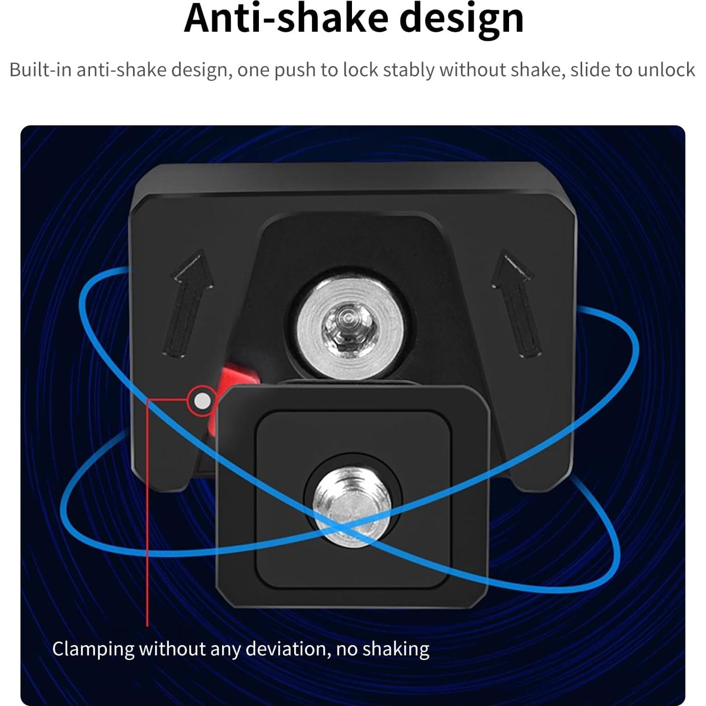 Adaptador de Montaje Rápido Mechrig MR63015 para Trípode