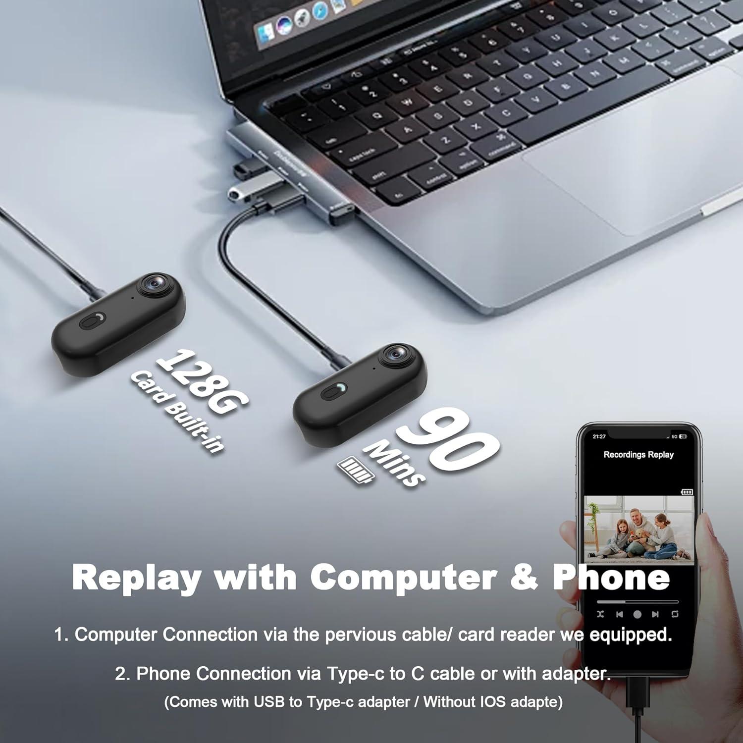 Cámara Mini 4K Tianzhenlan H88 128GB a Prueba de Agua