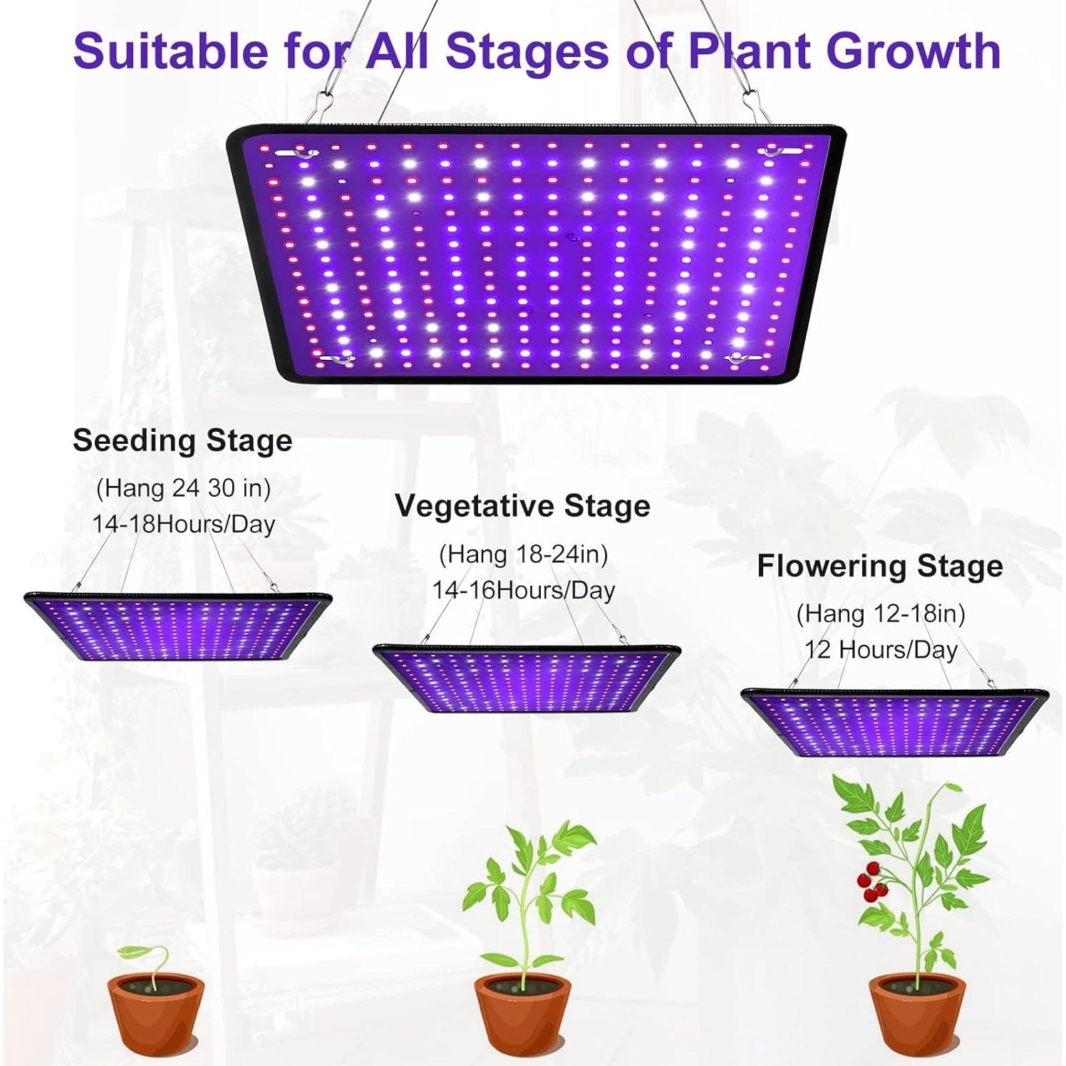 Luz de Cultivo LED LUYIMIN 600W Espectro Completo para Plantas