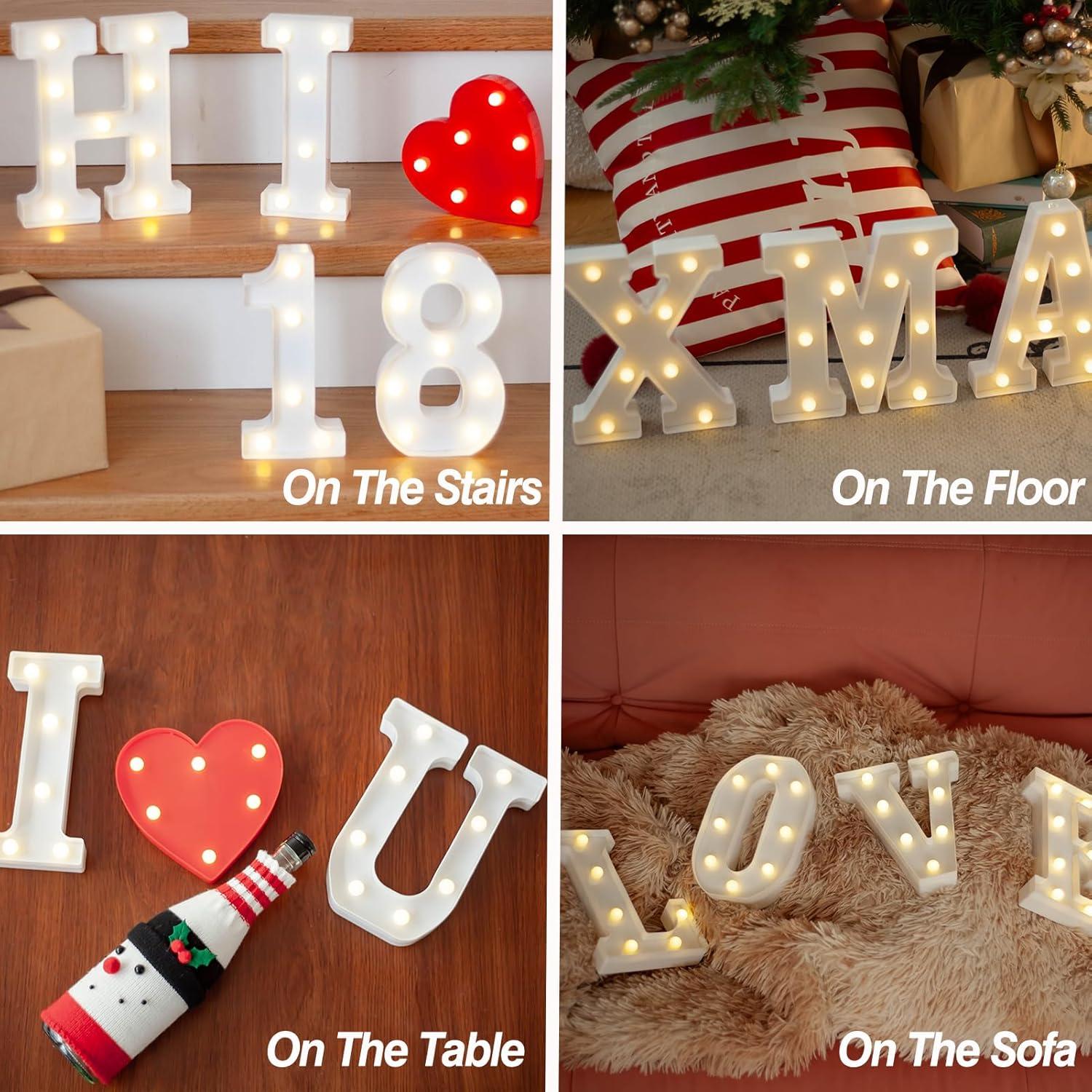 Luz LED de Letras y Números SKYPHAROS 22.5cm Decoración