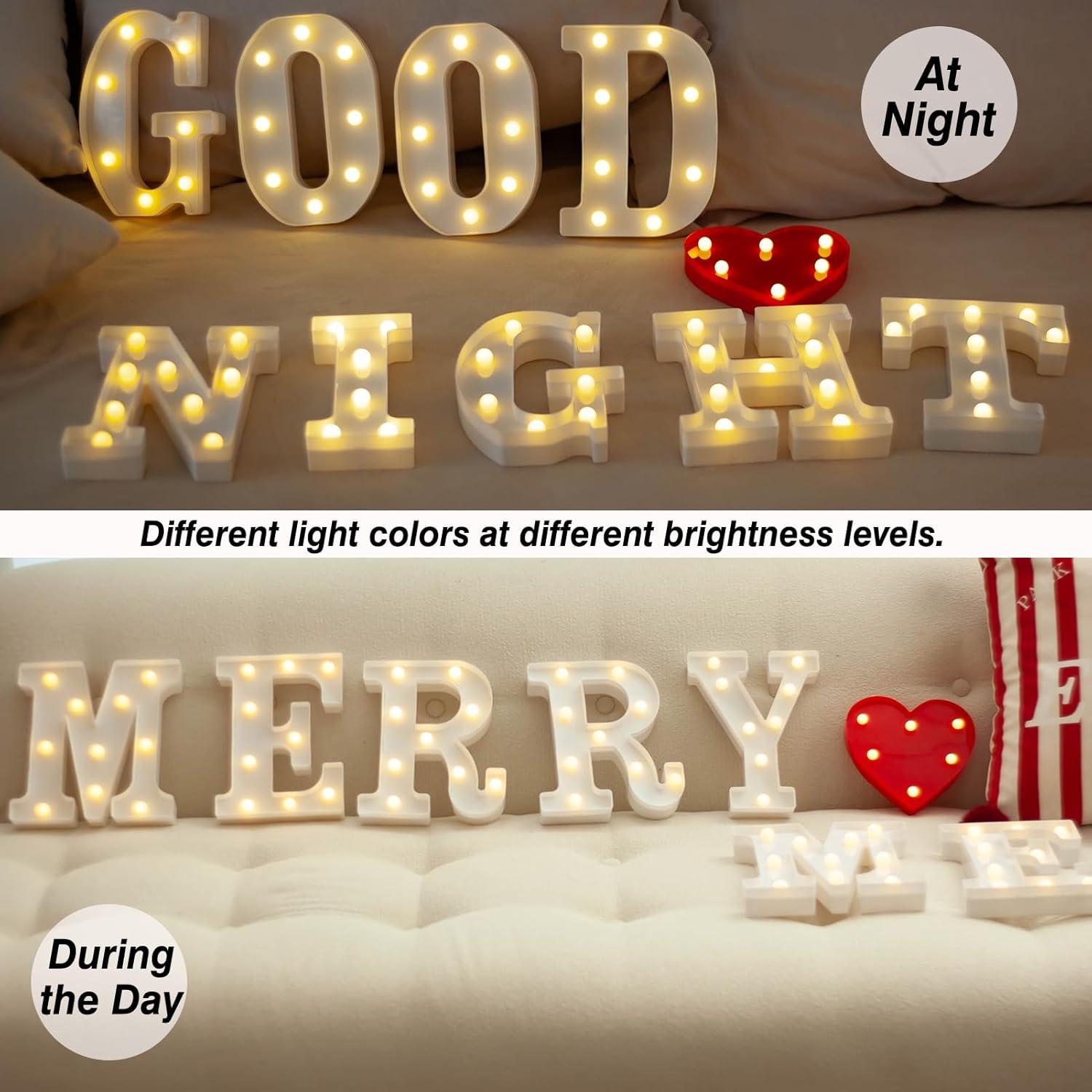 Luz LED de Letras y Números SKYPHAROS 22.5cm Decoración