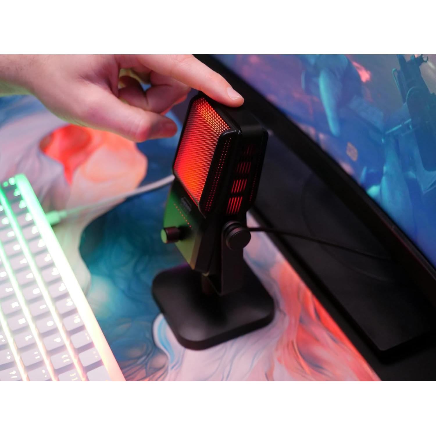 Micrófono USB Ngale R Cherry para Grabaciones y Streaming RGB