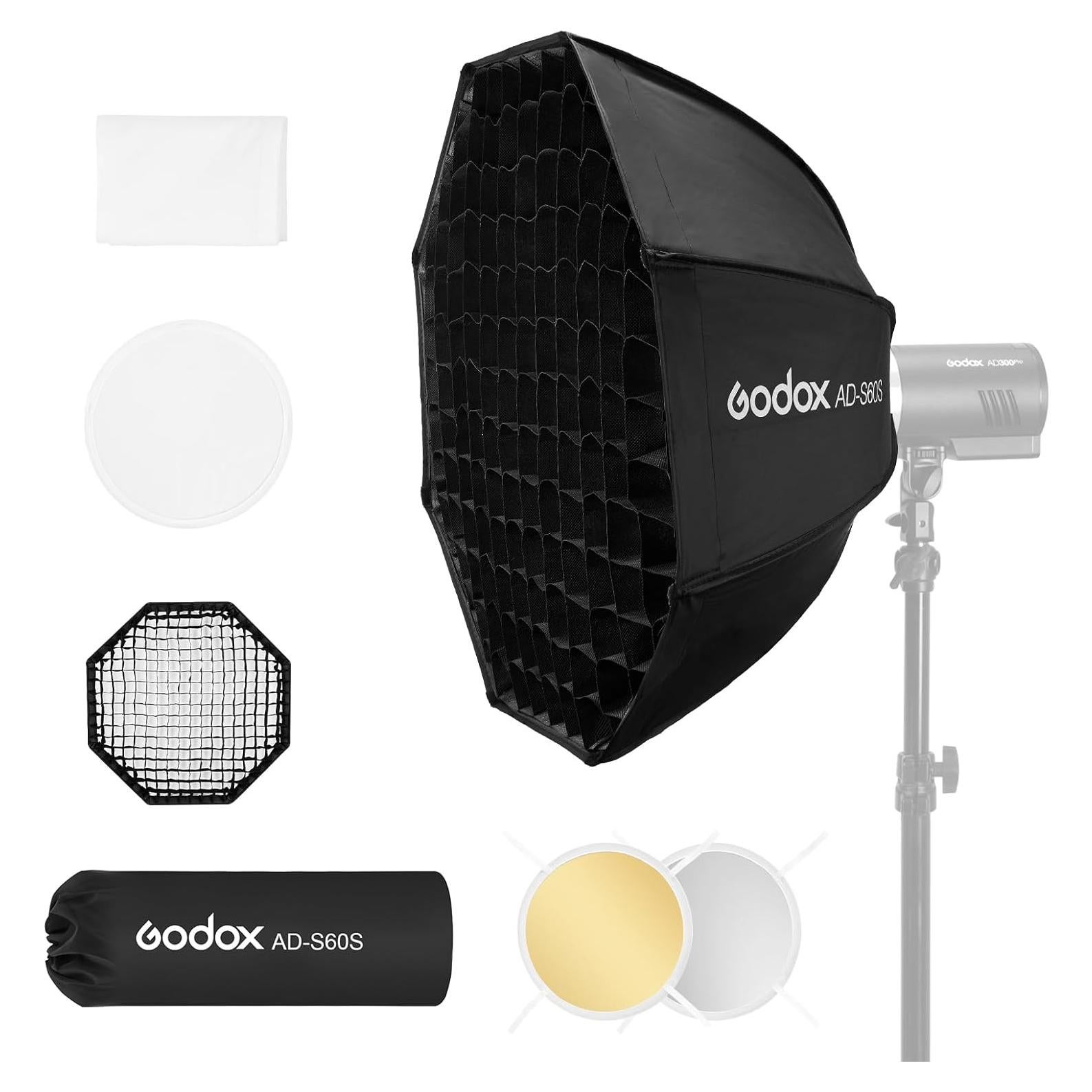 Softbox Godox AD-S60S 60cm con Difusores y Rejilla