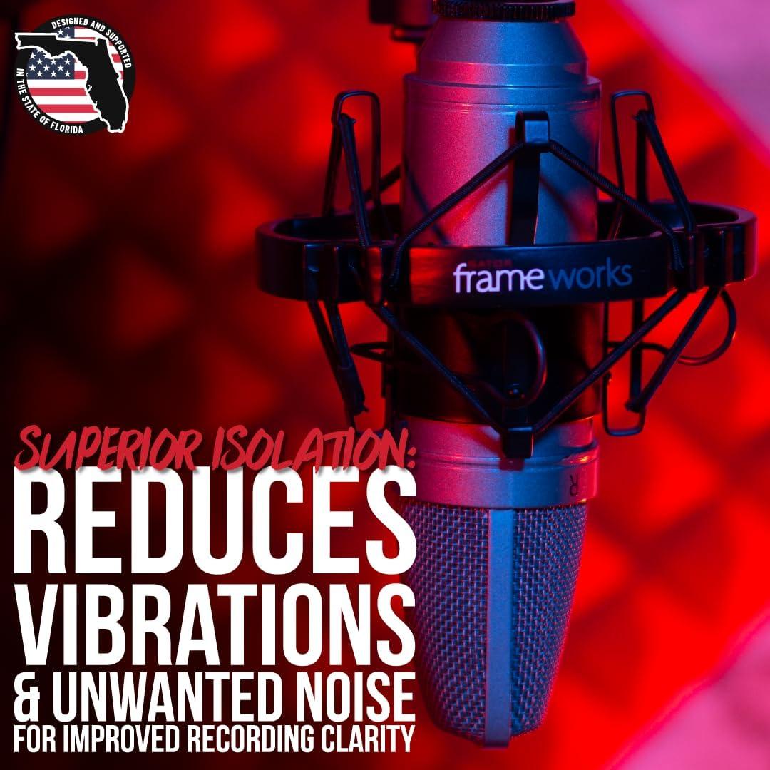 Soporte Antivibración Universal Gator para Micrófonos 42-48mm