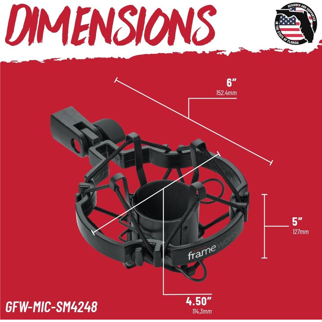 Soporte Antivibración Universal Gator para Micrófonos 42-48mm
