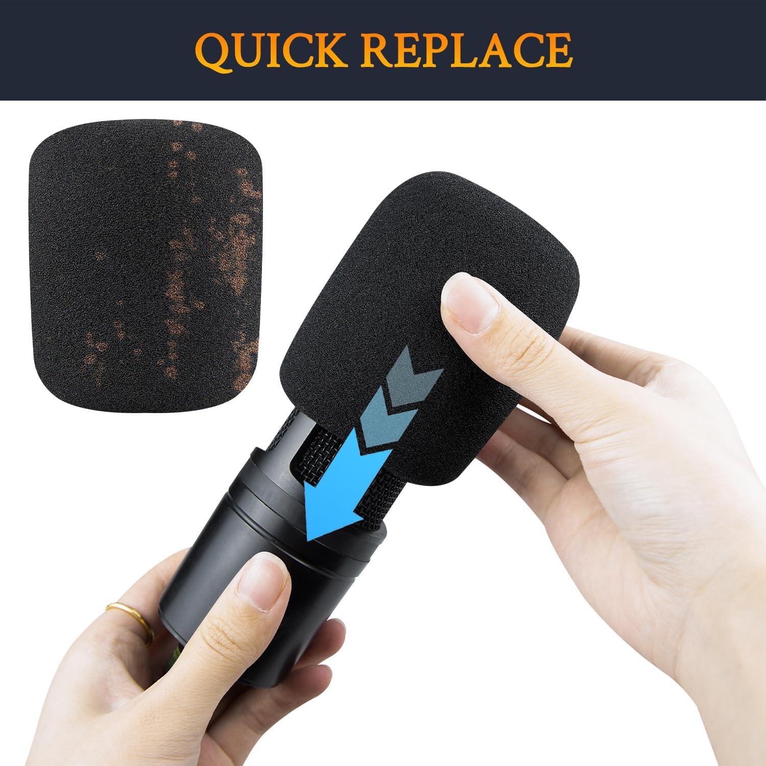 Filtros Pop SOULWIT para Micrófonos AT2020/AT2050/AT4040 - Negro