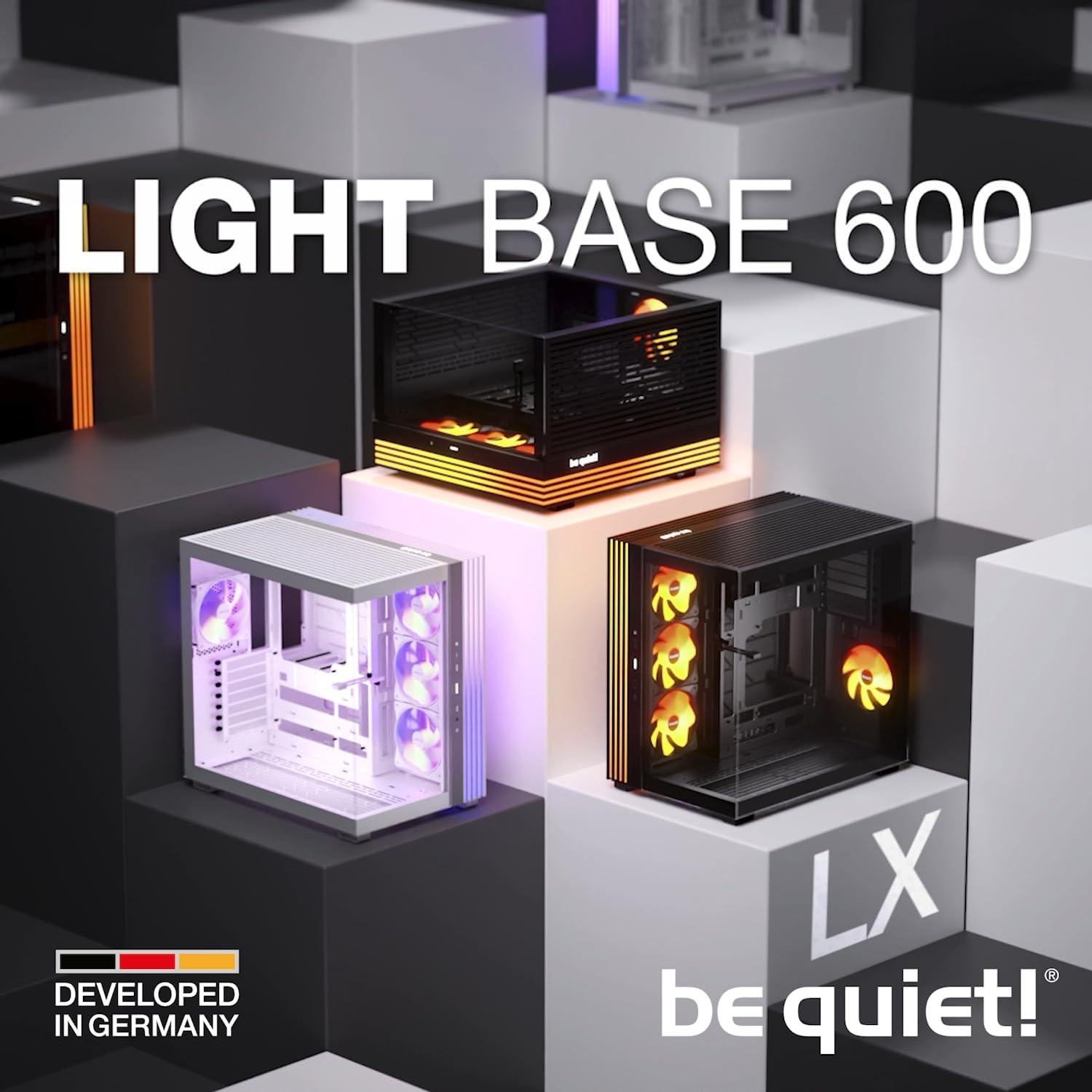 Caja de PC be quiet! Light Base 600 DX Negra | Ventilación Total