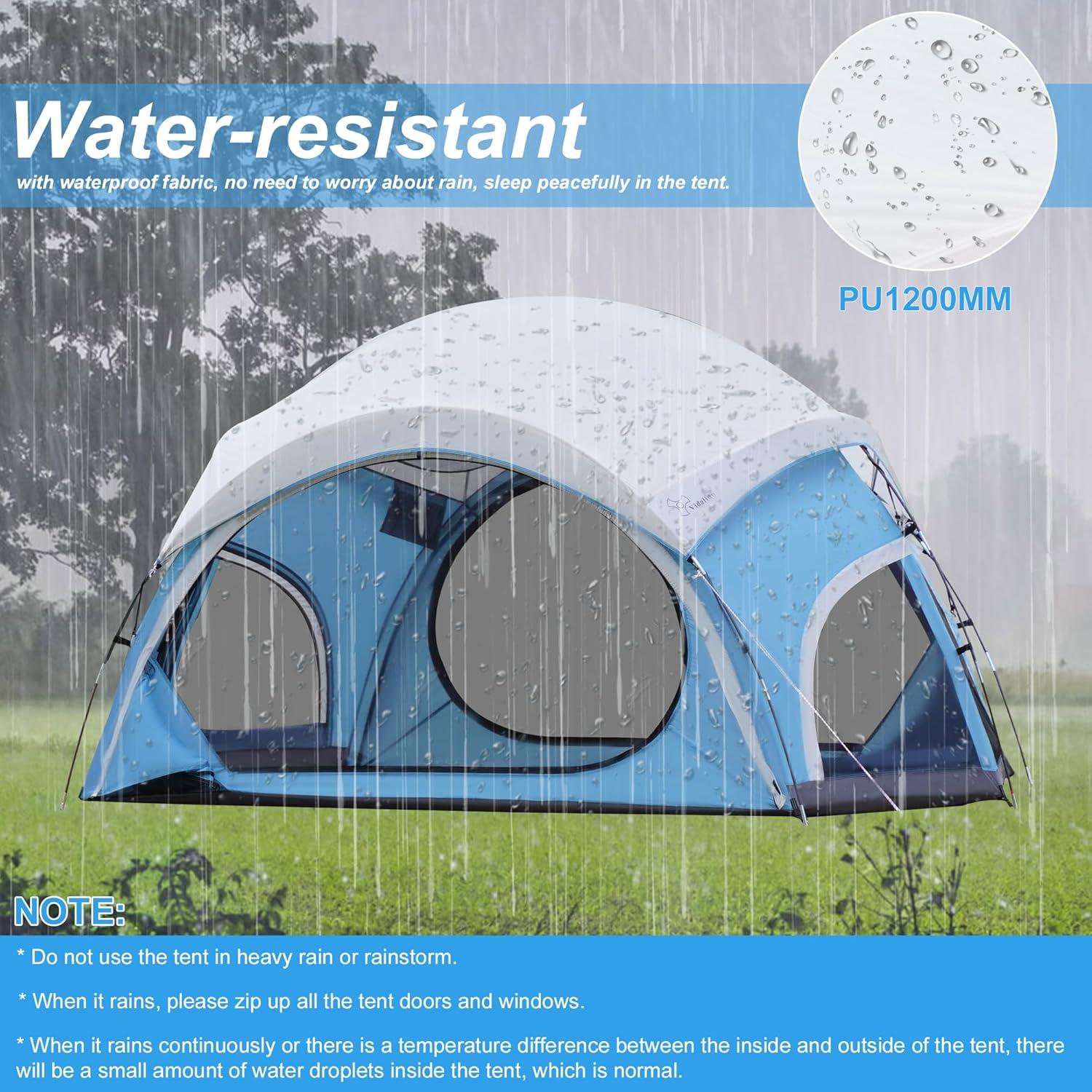 Carpa de Camping Vidalido para 3-4 Personas Impermeable