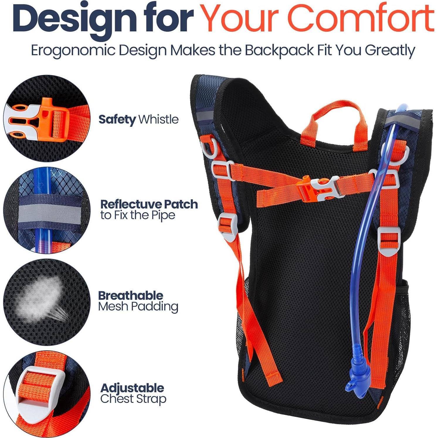 Mochila de Hidratación Infantil Shinylin 1.5L Impermeable