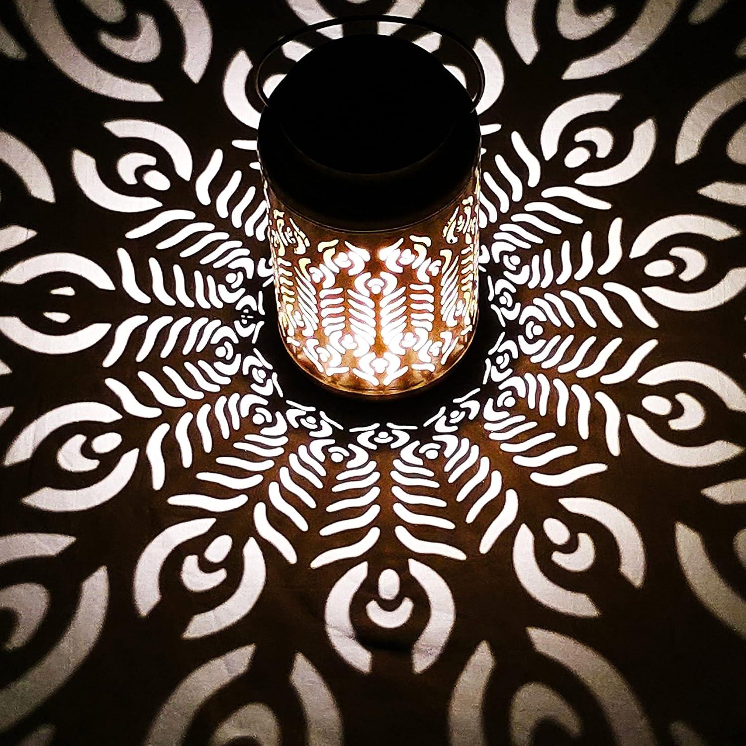 Lámpara Solar LED Decorativa Bliss Outdoors 2-Pack 23cm Plata