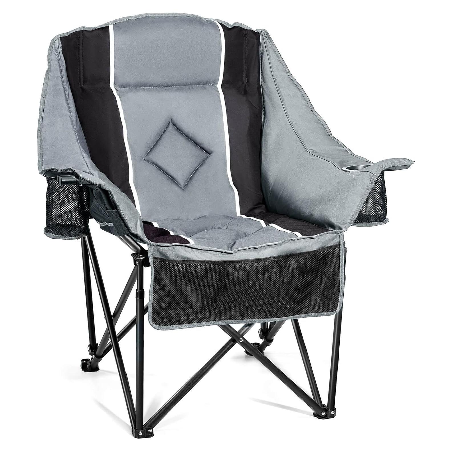 Silla de Camping Plegable Behairity XL Acolchada 400 lbs