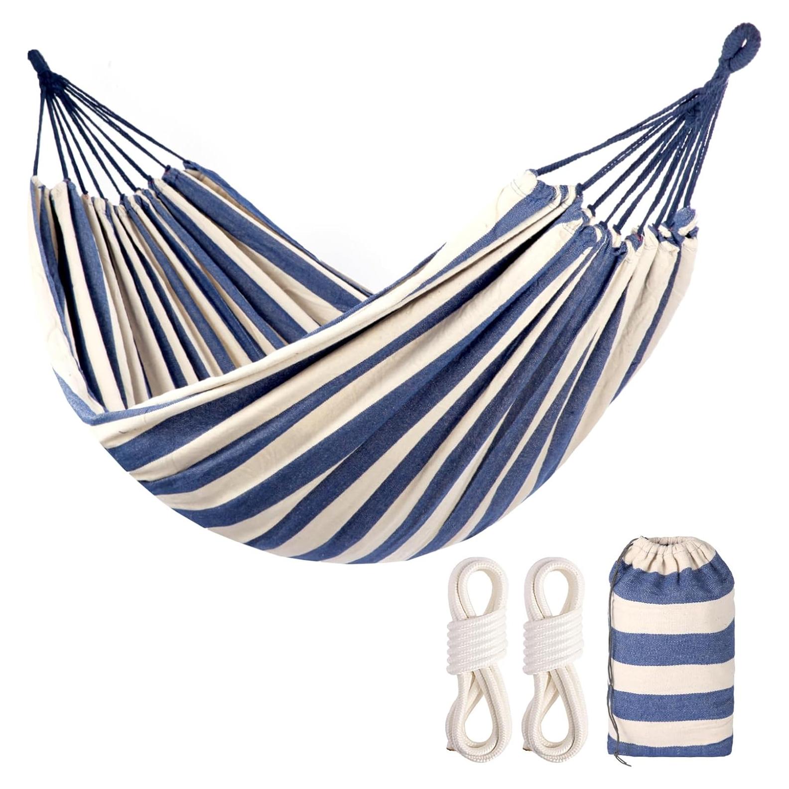 Hamaca de Camping Azul YL 190.5x149.9cm 280kg Resistente