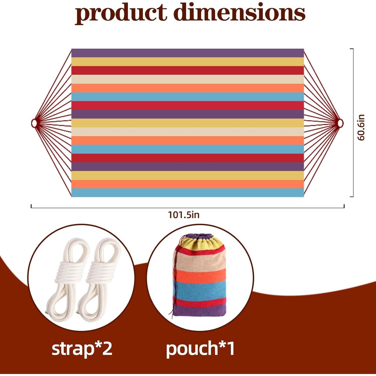 Hamaca de Camping Azul YL 190.5x149.9cm 280kg Resistente