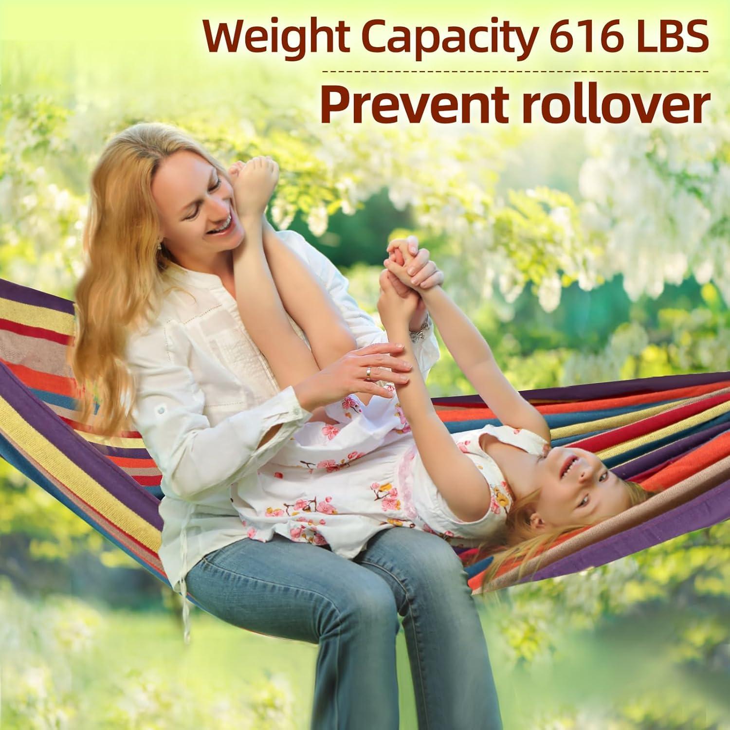 Hamaca de Camping Azul YL 190.5x149.9cm 280kg Resistente