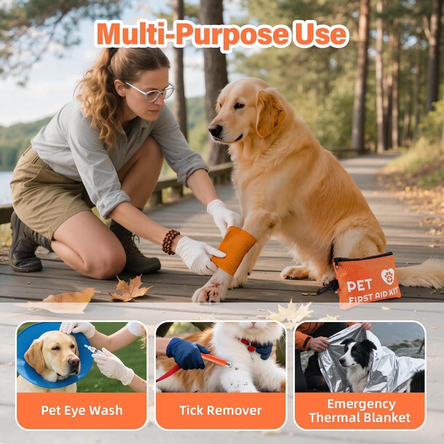 Kit de Primeros Auxilios para Perros Homsoil 45 Piezas Resistente