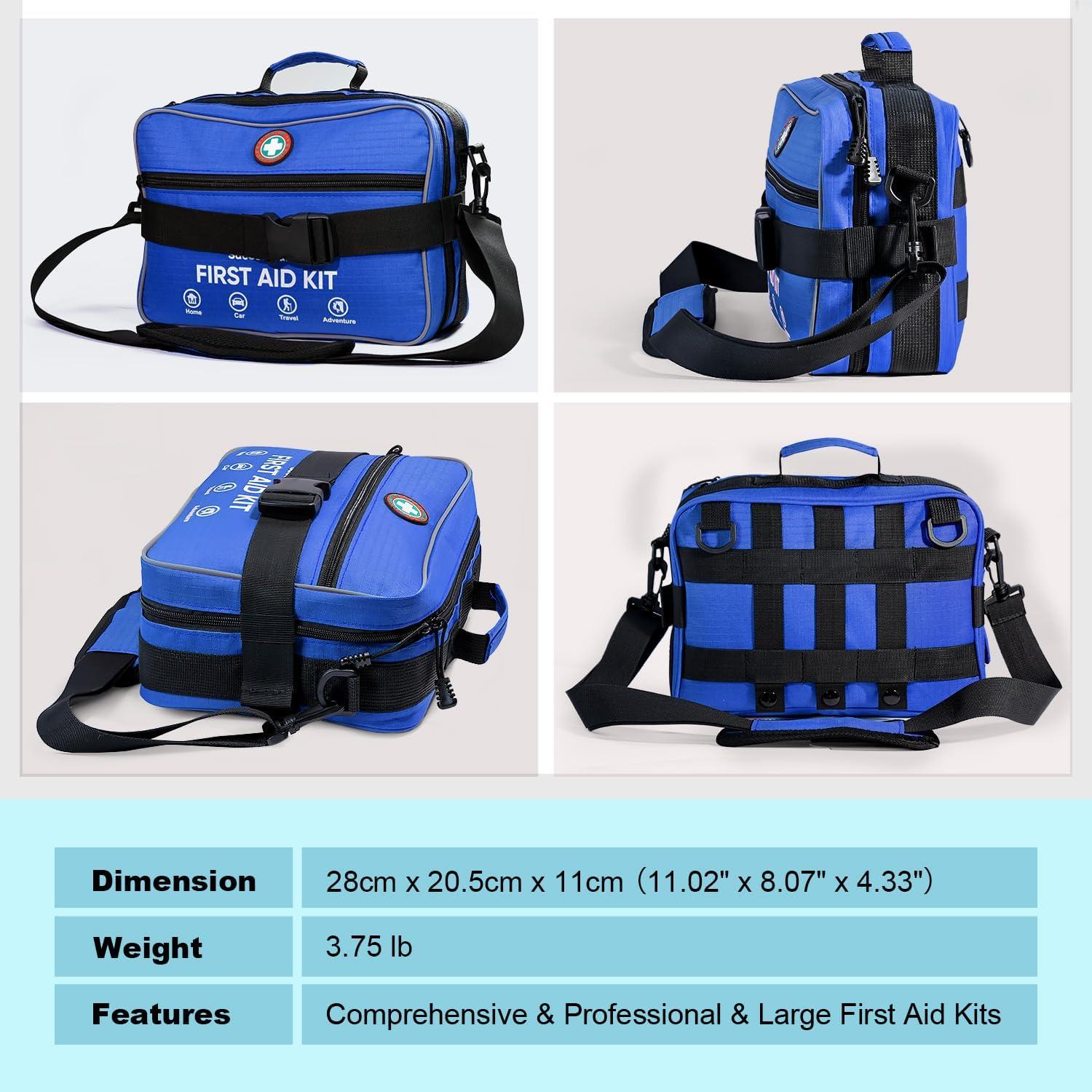 Kit de Primeros Auxilios SuccorWare 435 Piezas Profesional Azul