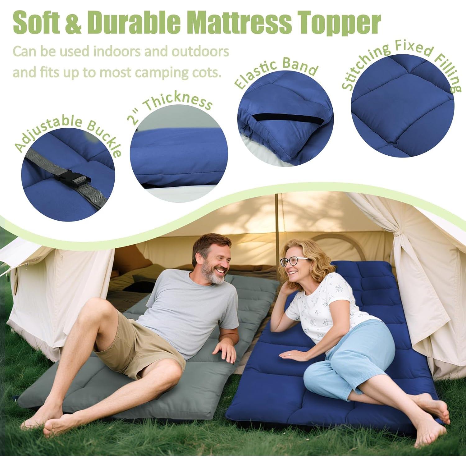 Almohadilla de Colchón para Cama de Campamento Tuphen 190.5x76.2cm