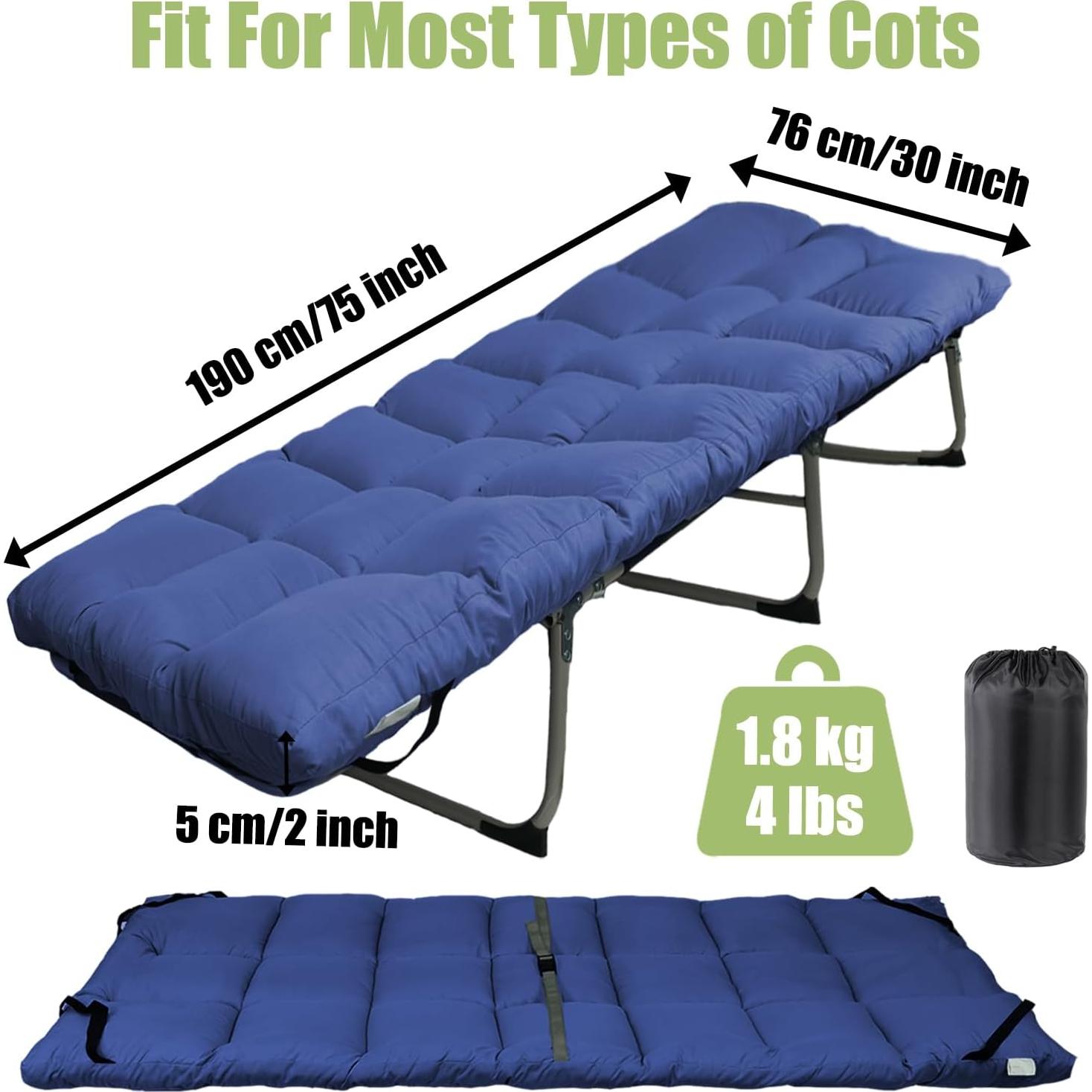 Almohadilla de Colchón para Cama de Campamento Tuphen 190.5x76.2cm