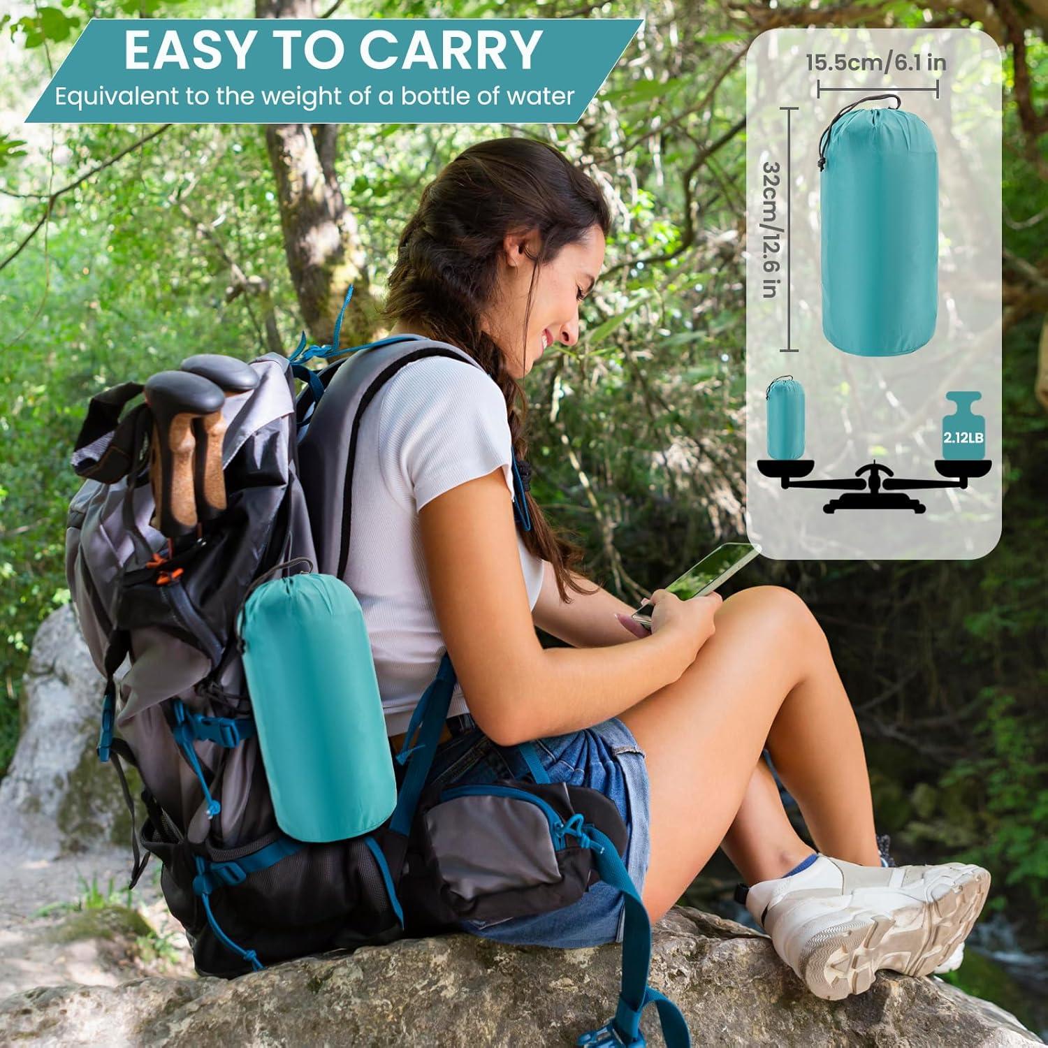 Colchón Inflable Seektain 200x66 cm con Bomba de Pie 10 cm